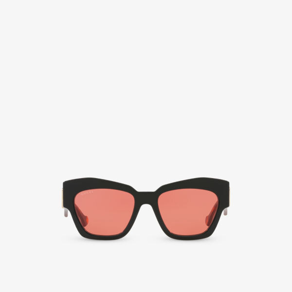 Gc002123 gg1422s солнцезащитные очки из ацетата в оправе «кошачий глаз» Gucci, черный
Gc002123 gg1422s солнцезащитные очки из ацетата в оправе «кошачий глаз» Gucci, черный