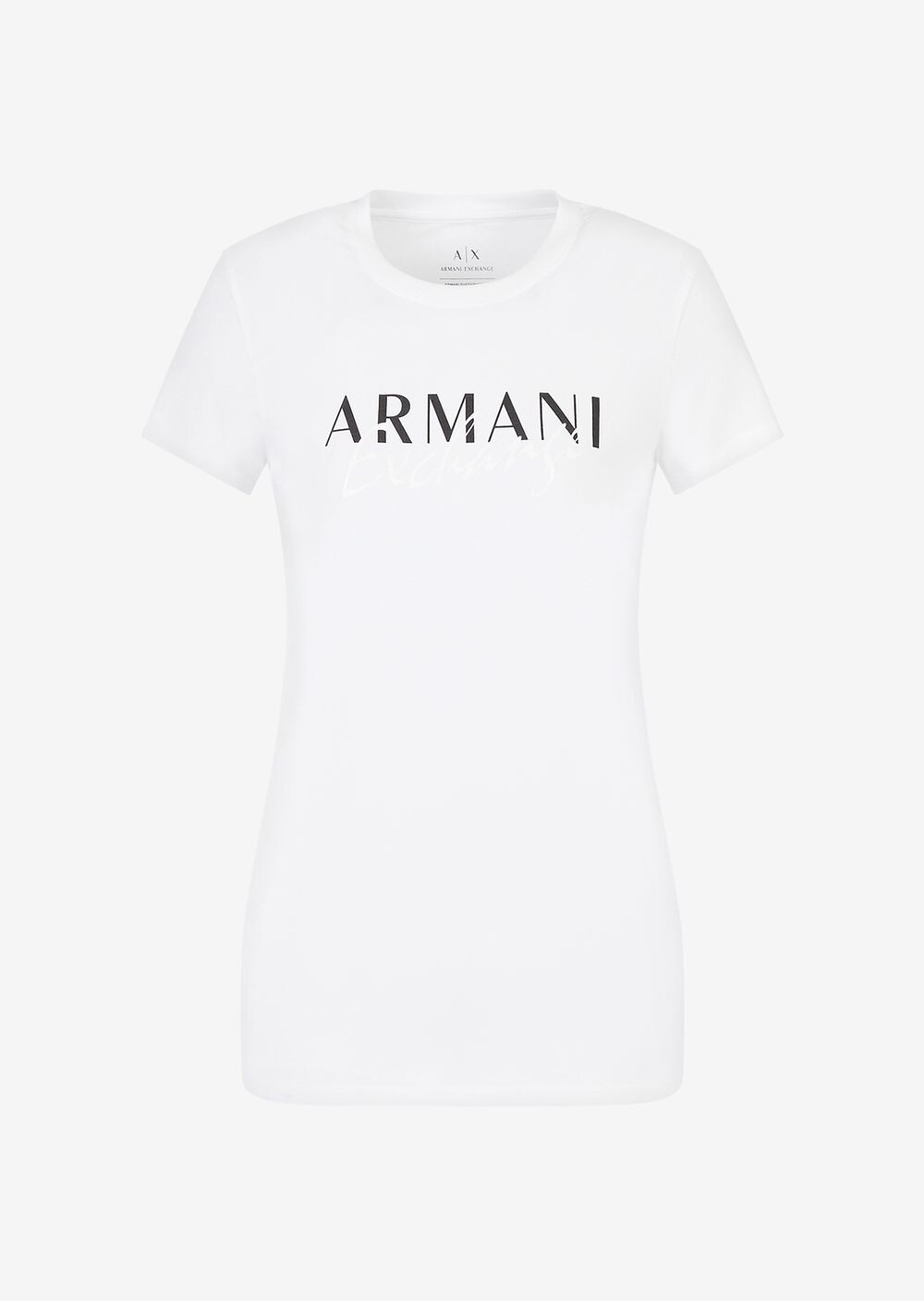 Футболка узкого кроя из органического эластичного хлопка с логотипом Armani Exchange, белый
Футболка узкого кроя из органического эластичного хлопка с логотипом Armani Exchange, белый
