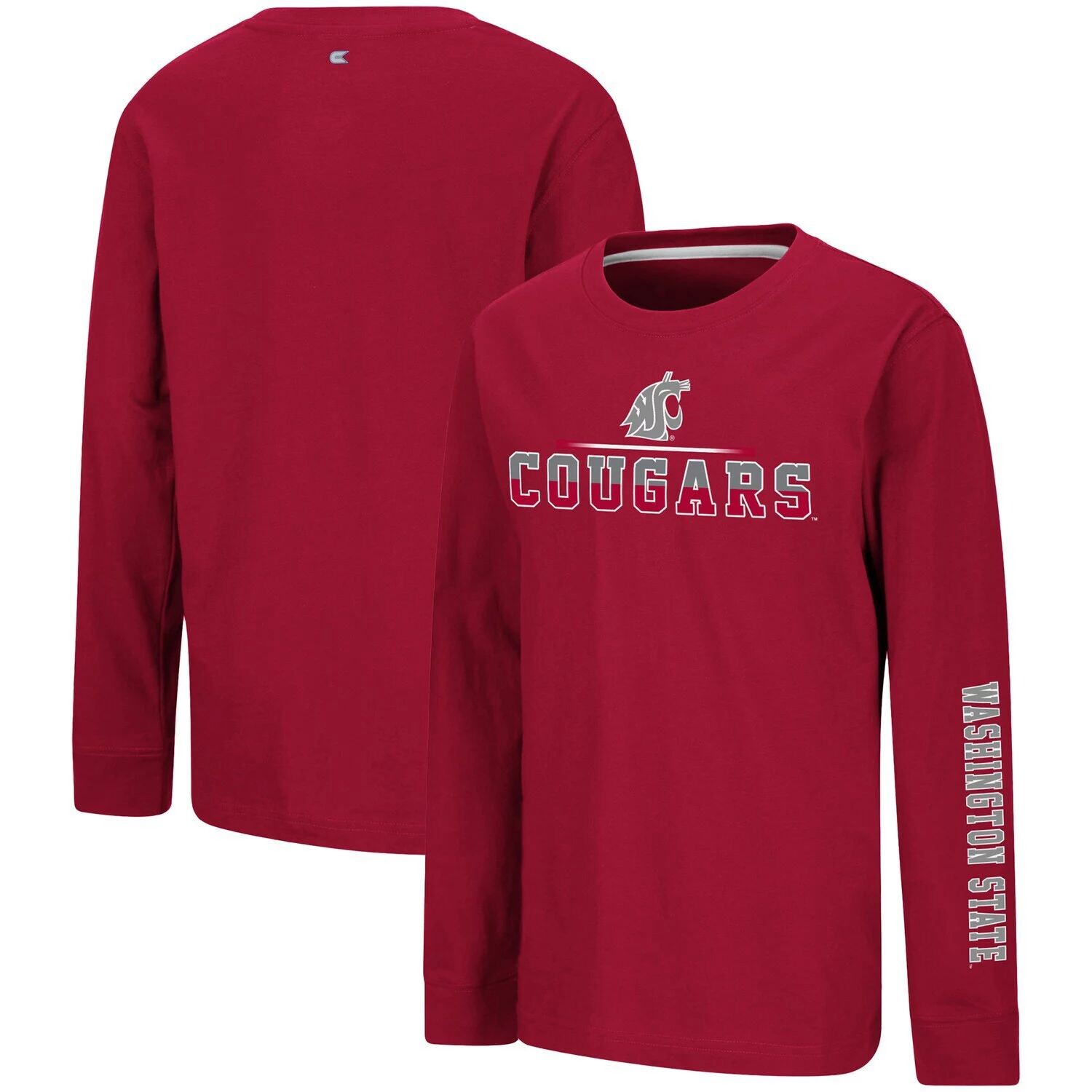 Футболка с длинными рукавами Youth Colosseum Crimson Washington State Cougars Two-Hit Colosseum
Футболка с длинными рукавами Youth Colosseum Crimson Washington State Cougars Two-Hit Colosseum