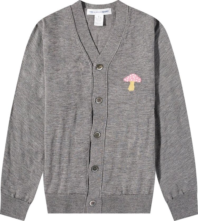 Кардиган Comme des Garçons SHIRT Embroidered Mushroom Cardigan Medium Grey, серый
Кардиган Comme des Garçons SHIRT Embroidered Mushroom Cardigan Medium Grey, серый
