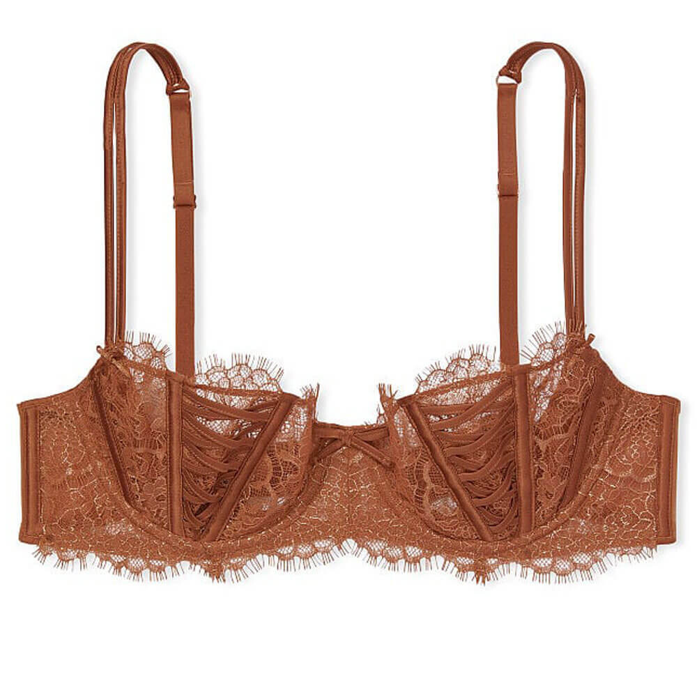 Кружевной бюстгальтер-балконет Victoria's Secret Dream Angels Wicked Unlined, светло-коричневый
Кружевной бюстгальтер-балконет Victoria's Secret Dream Angels Wicked Unlined, светло-коричневый