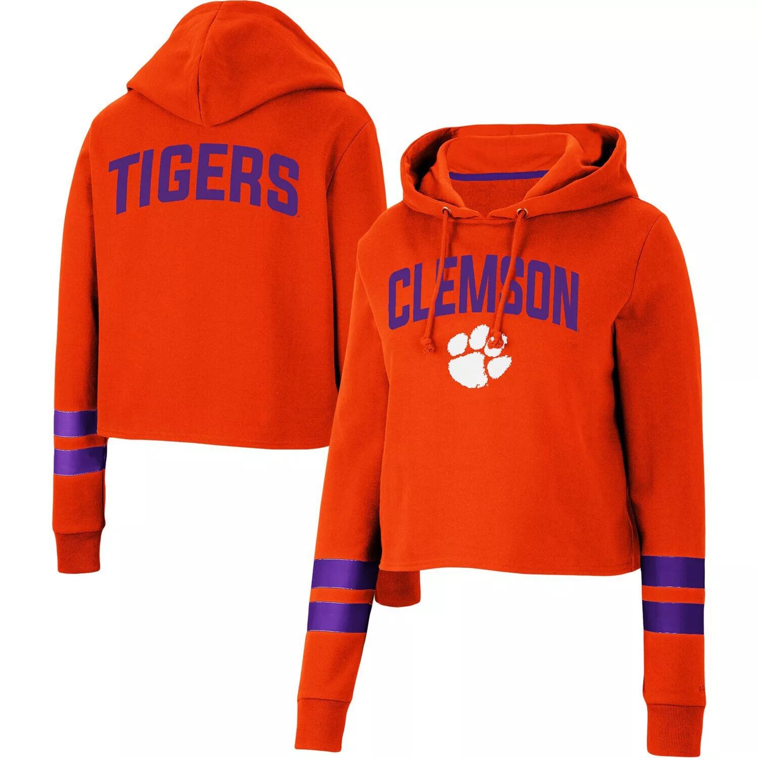 Женский укороченный пуловер с капюшоном Colosseum Orange Clemson Tigers Throwback Stripe Colosseum
Женский укороченный пуловер с капюшоном Colosseum Orange Clemson Tigers Throwback Stripe Colosseum