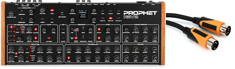 Комплект 8-голосного полифонического аналогового синтезатора Sequential Prophet Rev2 с MIDI-кабелем Roland RMIDI-B5 Black Series — 5 футов Sequential + Roland DSI-1808=1 RMIDI-B5=1
Комплект 8-голосного полифонического аналогового синтезатора Sequential Prophet Rev2 с MIDI-кабелем Roland RMIDI-B5 Black Series — 5 футов Sequential + Roland DSI-1808=1 RMIDI-B5=1