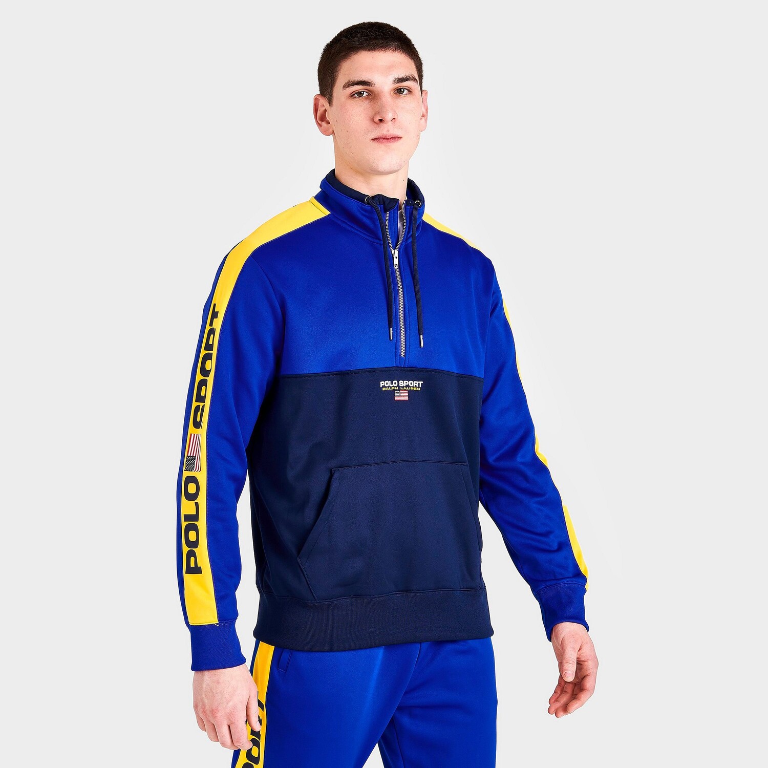 Мужской трикотажный топ Polo Ralph Lauren Polo Sport с молнией до половины, синий
Мужской трикотажный топ Polo Ralph Lauren Polo Sport с молнией до половины, синий