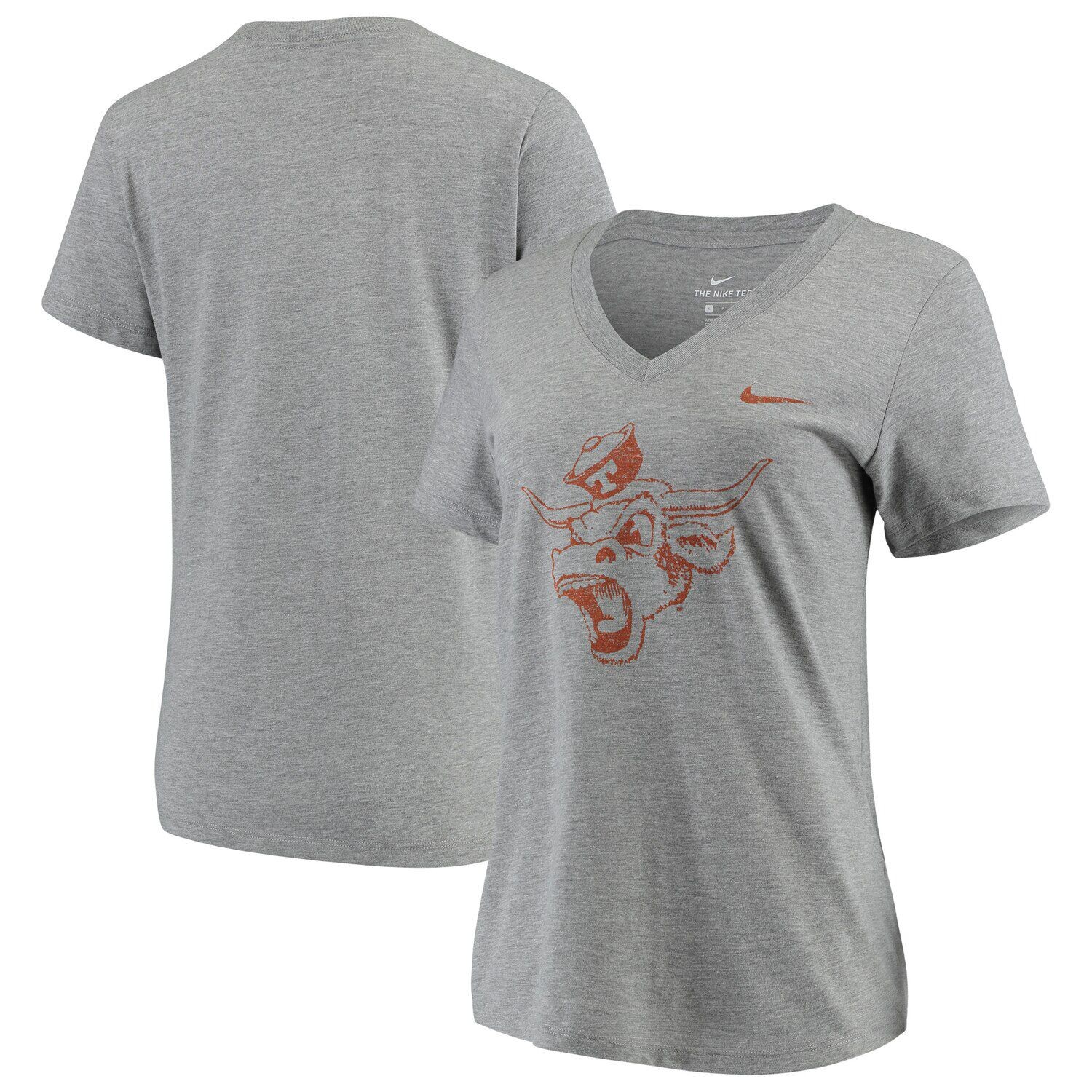 Женская серая футболка с V-образным вырезом Nike Heathered Texas Longhorns Vault Tri-Blend Nike
Женская серая футболка с V-образным вырезом Nike Heathered Texas Longhorns Vault Tri-Blend Nike