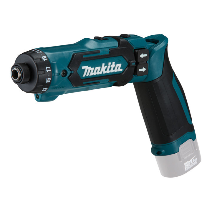 Аккумуляторная шарнирная отвертка Makita 7,2 В (без аккумулятора, без зарядного устройства) DF012DZ
Аккумуляторная шарнирная отвертка Makita 7,2 В (без аккумулятора, без зарядного устройства) DF012DZ