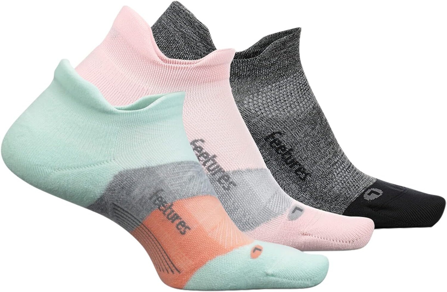 Elite Light Подушка No Show Tab, упаковка из 3 пар Feetures, цвет Move Aside Mint/Propulsion Pink/Gray
Elite Light Подушка No Show Tab, упаковка из 3 пар Feetures, цвет Move Aside Mint/Propulsion Pink/Gray