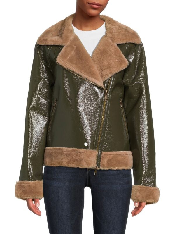 Мотоциклетная куртка с отделкой из искусственного меха alvin Ramy Brook Olive khaki
Мотоциклетная куртка с отделкой из искусственного меха alvin Ramy Brook Olive khaki