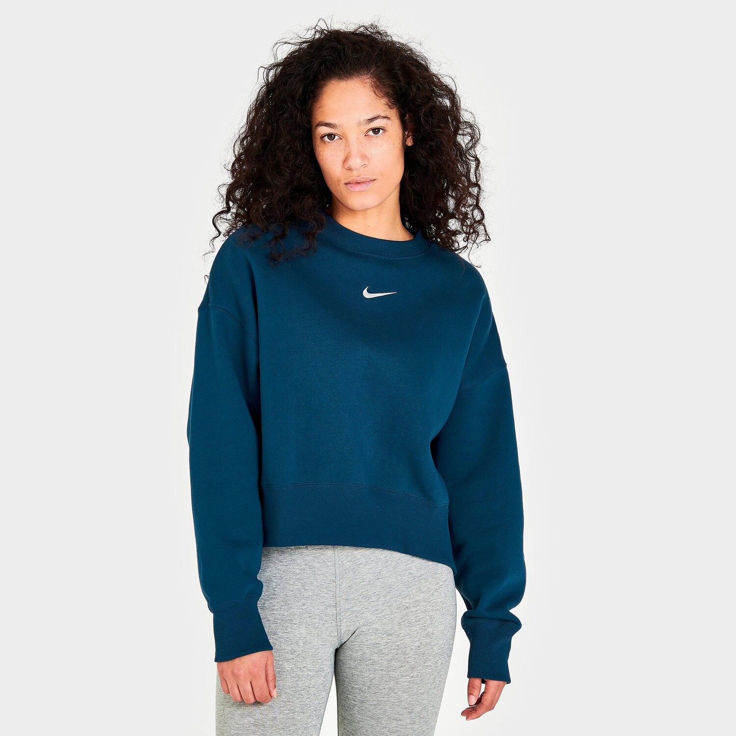 Женская флисовая толстовка оверсайз с круглым вырезом Nike Sportswear Phoenix, синий
Женская флисовая толстовка оверсайз с круглым вырезом Nike Sportswear Phoenix, синий