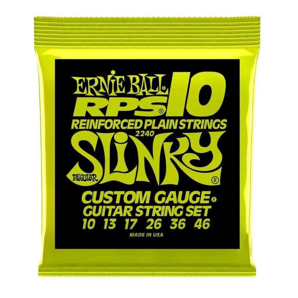 Струны Ernie Ball 2240 Regular Slinky Электрогитара армированные простые RPS никелированная обмотка (калибр 10-46)
Струны Ernie Ball 2240 Regular Slinky Электрогитара армированные простые RPS никелированная обмотка (калибр 10-46)