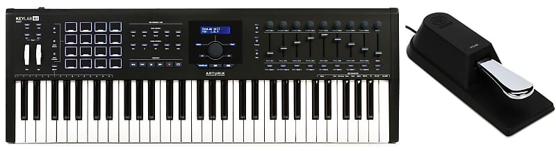 Arturia KeyLab 61 MkII 61-клавишный контроллер клавиатуры - черный комплект с педалью сустейна Yamaha FC4A / ножным переключателем Yamaha + Arturia FC4A=1 230631=1
Arturia KeyLab 61 MkII 61-клавишный контроллер клавиатуры - черный комплект с педалью сустейна Yamaha FC4A / ножным переключателем Yamaha + Arturia FC4A=1 230631=1