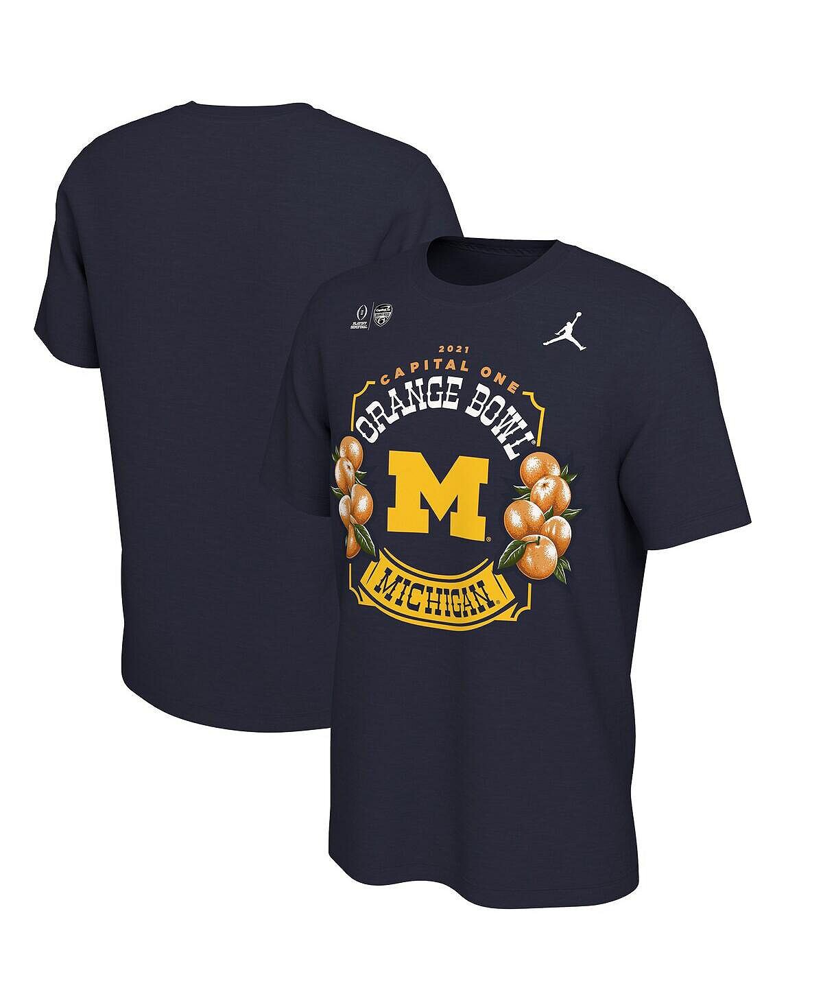 Мужская брендовая темно-синяя футболка michigan wolverines college football playoff 2021 orange bowl bound с иллюстрацией Jordan, синий
Мужская брендовая темно-синяя футболка michigan wolverines college football playoff 2021 orange bowl bound с иллюстрацией Jordan, синий