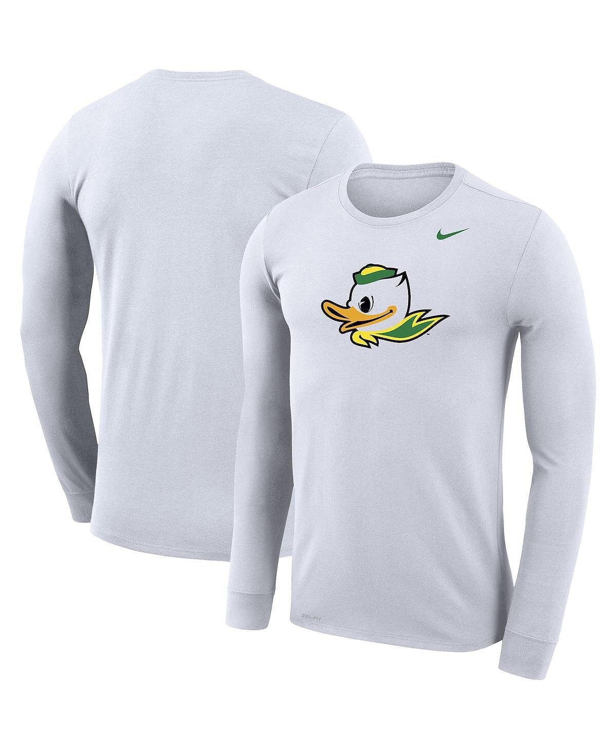 Мужская белая футболка с длинным рукавом с логотипом oregon ducks puddles school legend performance Nike, белый
Мужская белая футболка с длинным рукавом с логотипом oregon ducks puddles school legend performance Nike, белый