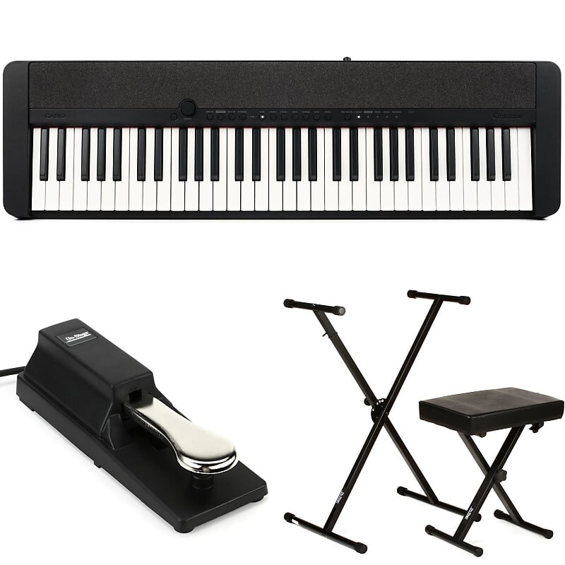 Casio CT-S1 61-клавишная портативная клавиатура Essentials Bundle — черный CTS1BKEssBun
Casio CT-S1 61-клавишная портативная клавиатура Essentials Bundle — черный CTS1BKEssBun