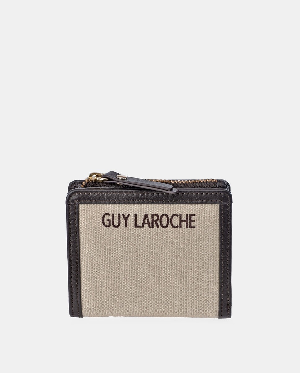 Кошелек среднего размера из парусины и двухцветной кожи на молнии Guy Laroche, мультиколор
Кошелек среднего размера из парусины и двухцветной кожи на молнии Guy Laroche, мультиколор