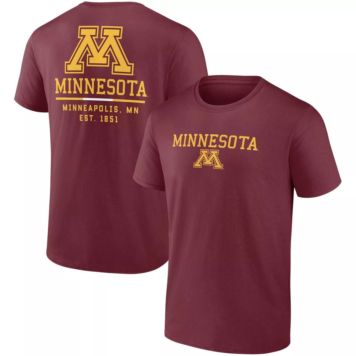 Мужская темно-бордовая футболка с логотипом Minnesota Golden Gophers Game Day 2-Hit Fanatics
Мужская темно-бордовая футболка с логотипом Minnesota Golden Gophers Game Day 2-Hit Fanatics