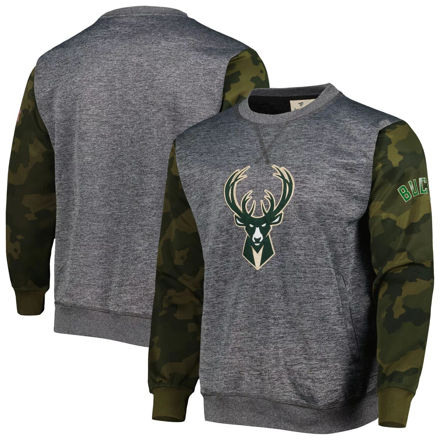 Мужской свитшот с камуфляжной прошивкой и камуфляжным принтом Fanatics Heather Charcoal Milwaukee Bucks
Мужской свитшот с камуфляжной прошивкой и камуфляжным принтом Fanatics Heather Charcoal Milwaukee Bucks