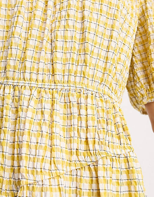 Желтое многоярусное платье миди со сборками ASOS DESIGN Petite в клетку для пикника, Желтый
Желтое многоярусное платье миди со сборками ASOS DESIGN Petite в клетку для пикника, Желтый