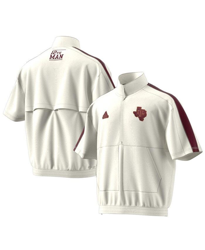 Мужской белый пуловер Texas A&M Aggies Strategy с молнией до половины и короткими рукавами adidas, белый
Мужской белый пуловер Texas A&M Aggies Strategy с молнией до половины и короткими рукавами adidas, белый