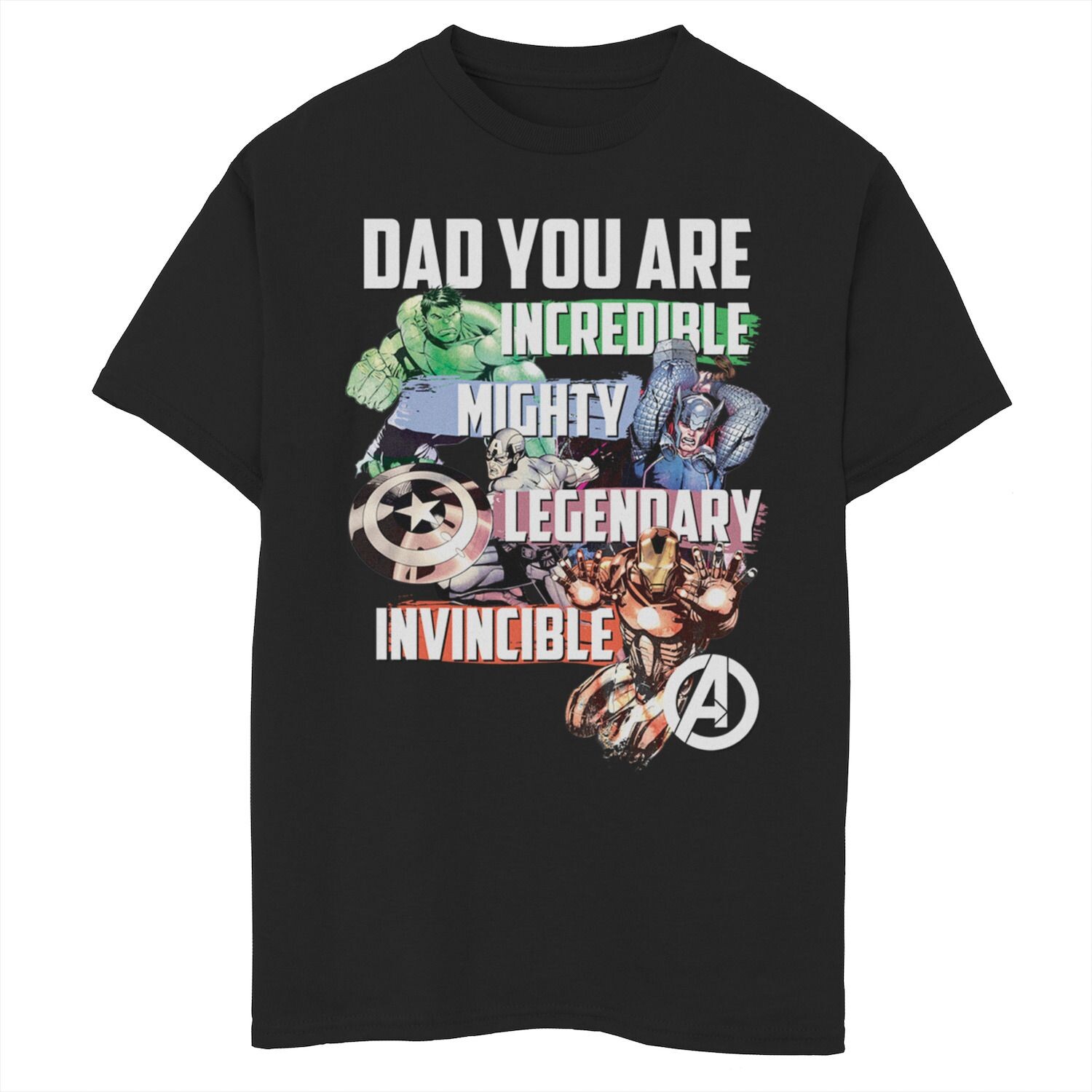 Футболка с рисунком «Папа, ты невероятный» для мальчиков 8–20 лет «Marvel Avengers Dad You Are Incredible» Licensed Character, черный
Футболка с рисунком «Папа, ты невероятный» для мальчиков 8–20 лет «Marvel Avengers Dad You Are Incredible» Licensed Character, черный