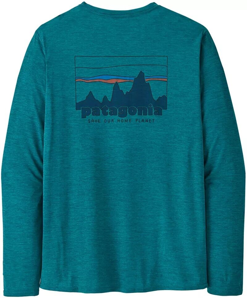 Patagonia Мужская рубашка Capilene Cool на каждый день с графическим рисунком и длинными рукавами
Patagonia Мужская рубашка Capilene Cool на каждый день с графическим рисунком и длинными рукавами