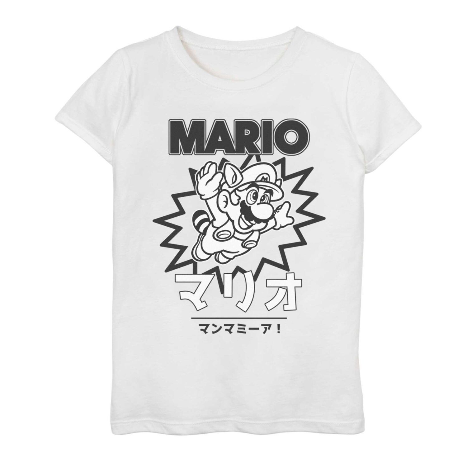 Футболка с плакатом кандзи Nintendo Super Mario Raccoon для девочек 7–16 лет Licensed Character, белый
Футболка с плакатом кандзи Nintendo Super Mario Raccoon для девочек 7–16 лет Licensed Character, белый