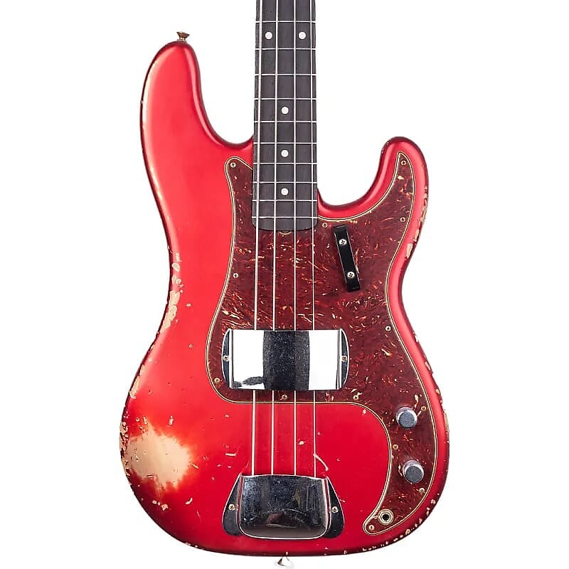 Басс гитара Fender Custom Shop Heavy Relic ’63 P bass - Candy Apple Red - 8.6lbs - serial#R133411
Басс гитара Fender Custom Shop Heavy Relic ’63 P bass - Candy Apple Red - 8.6lbs - serial#R133411