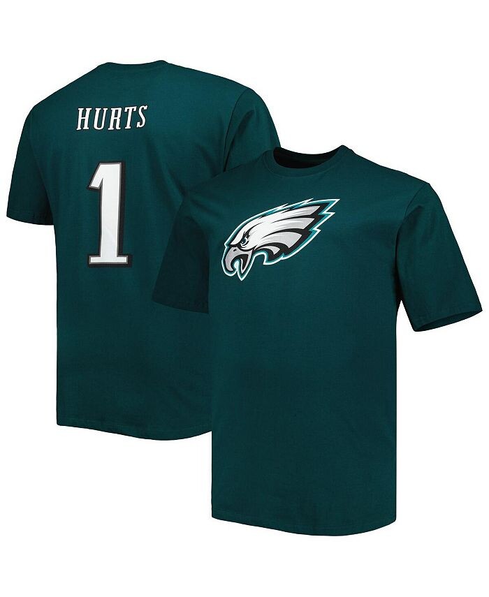 Мужская фирменная футболка Jalen Hurts Midnight Green Philadelphia Eagles Big and Tall с именем и номером игрока Fanatics, зеленый
Мужская фирменная футболка Jalen Hurts Midnight Green Philadelphia Eagles Big and Tall с именем и номером игрока Fanatics, зеленый