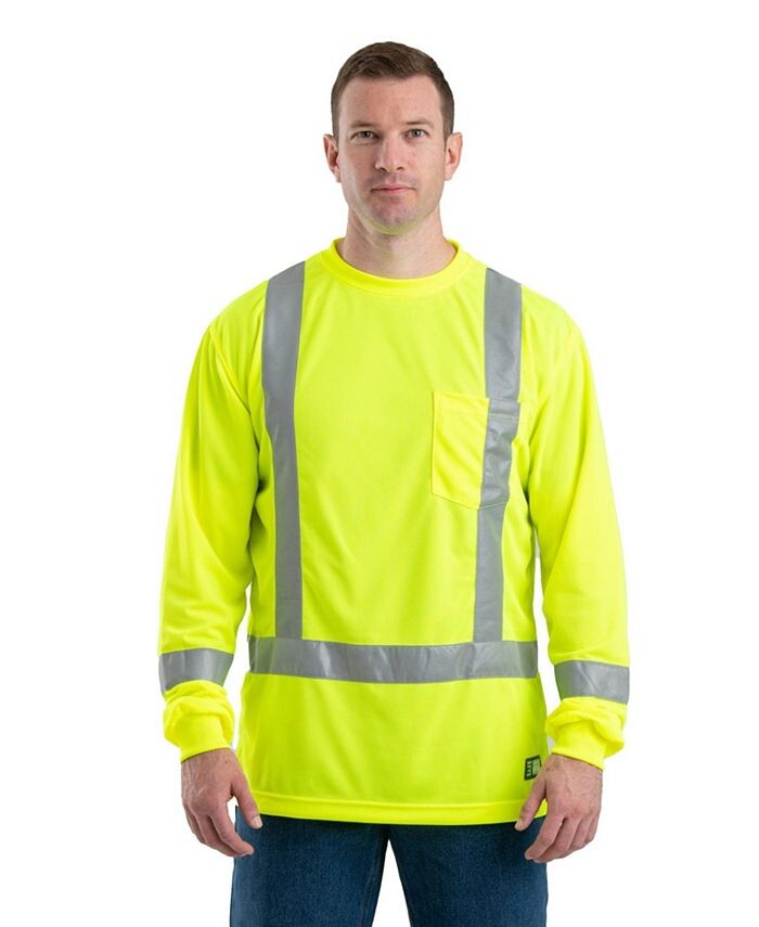 Мужская футболка Hi Vis Class 3 Performance с длинным рукавом, стандартная Berne, желтый
Мужская футболка Hi Vis Class 3 Performance с длинным рукавом, стандартная Berne, желтый