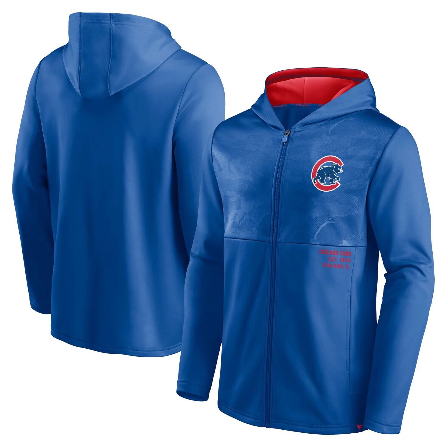 Мужская толстовка с молнией во всю длину и логотипом Fanatics Royal Chicago Cubs Primary
Мужская толстовка с молнией во всю длину и логотипом Fanatics Royal Chicago Cubs Primary