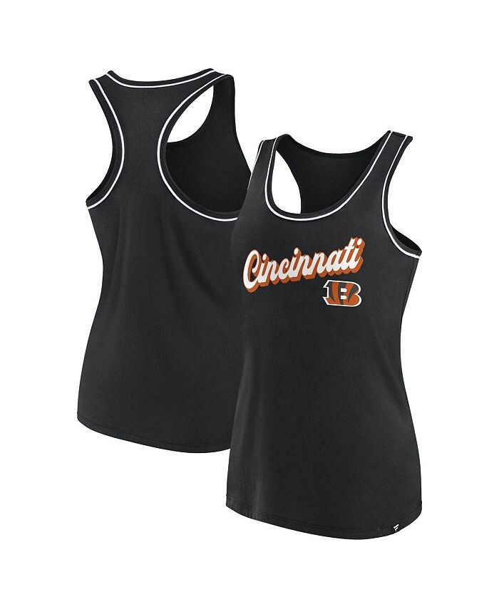 Женская черная майка с фирменным логотипом Cincinnati Bengals и логотипом Racerback с овальным вырезом Fanatics, черный
Женская черная майка с фирменным логотипом Cincinnati Bengals и логотипом Racerback с овальным вырезом Fanatics, черный