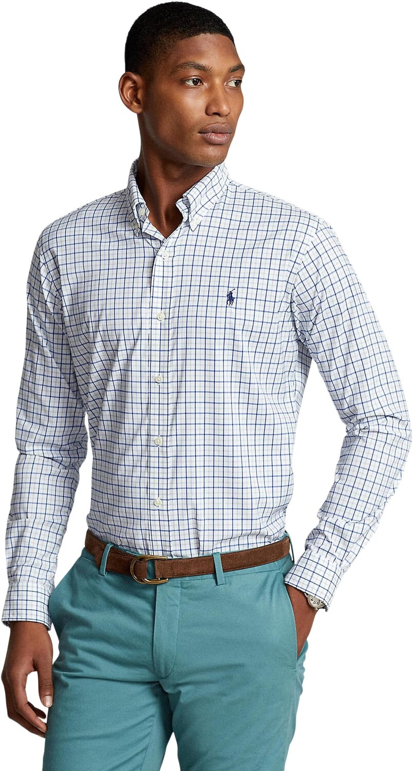 Рубашка Polo Ralph Lauren Classic Fit Plaid Performance Shirt, цвет Grey/Blue
Рубашка Polo Ralph Lauren Classic Fit Plaid Performance Shirt, цвет Grey/Blue