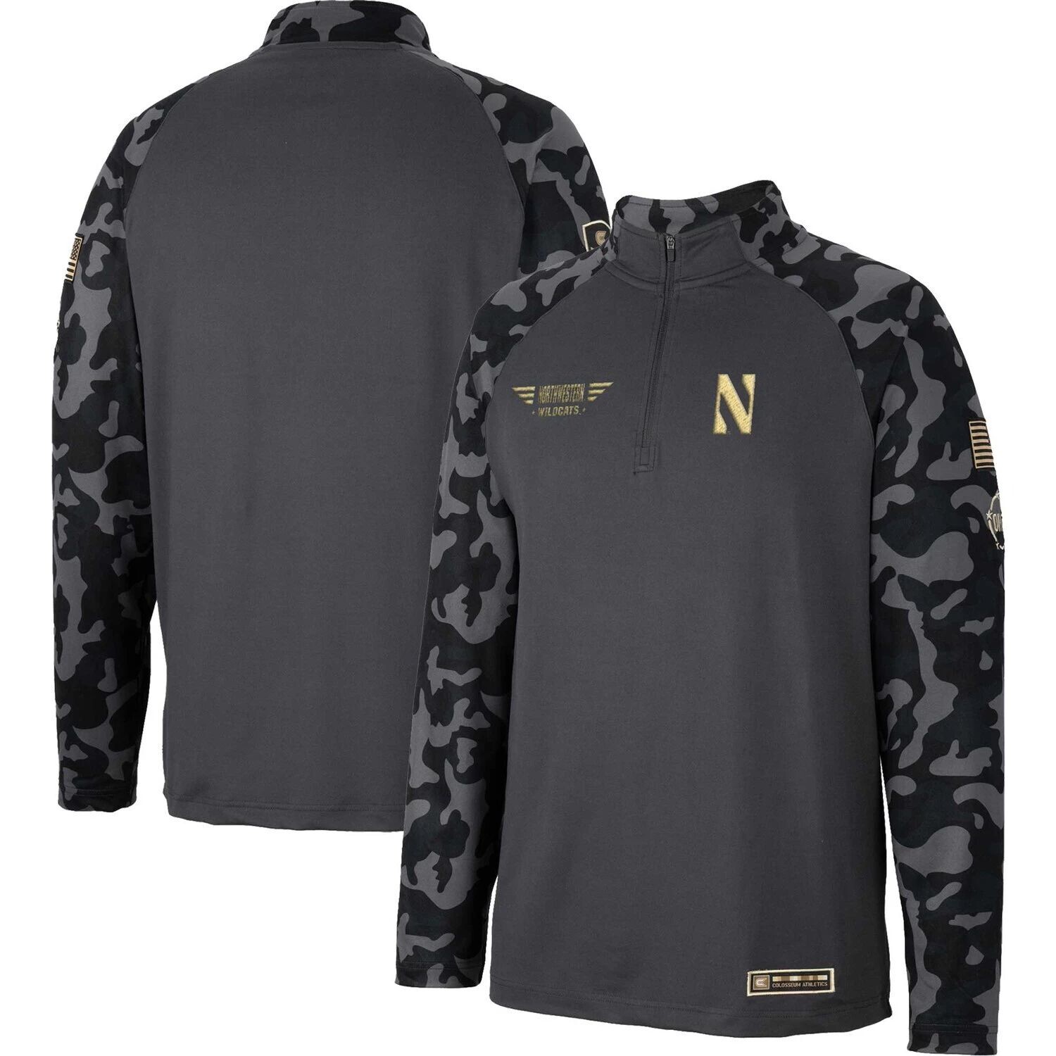 Мужская темно-серая куртка Northwestern Wildcats Long Range с молнией на четверть реглан Colosseum, Серый
Мужская темно-серая куртка Northwestern Wildcats Long Range с молнией на четверть реглан Colosseum, Серый