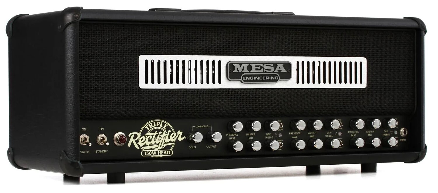 Тройной выпрямитель Mesa/Boogie, ламповая головка, 150 Вт. Ламповая головка, 150 Вт, лицевая панель из черного джута.
Тройной выпрямитель Mesa/Boogie, ламповая головка, 150 Вт. Ламповая головка, 150 Вт, лицевая панель из черного джута.