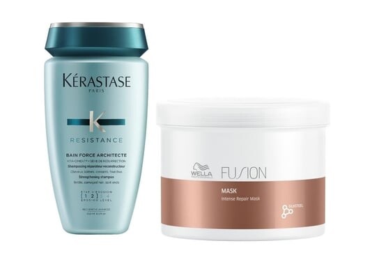 Набор для регенерации волос: шампунь 250 мл + маска 500 мл Kérastase Force Architecte Bain and Fusion Intense Repair Mask, Kerastase
Набор для регенерации волос: шампунь 250 мл + маска 500 мл Kérastase Force Architecte Bain and Fusion Intense Repair Mask, Kerastase