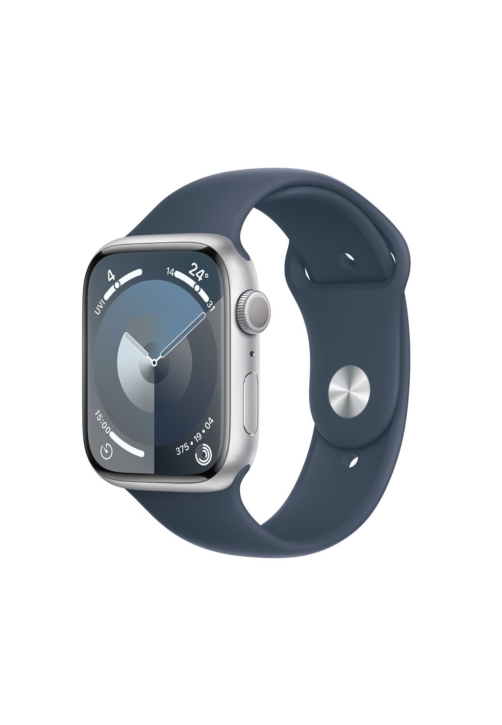 Умные часы APPLE WATCH SERIES 9 GPS + CELLULAR 45MM M/L, цвет silver aluminium case/storm blue sport band
Умные часы APPLE WATCH SERIES 9 GPS + CELLULAR 45MM M/L, цвет silver aluminium case/storm blue sport band