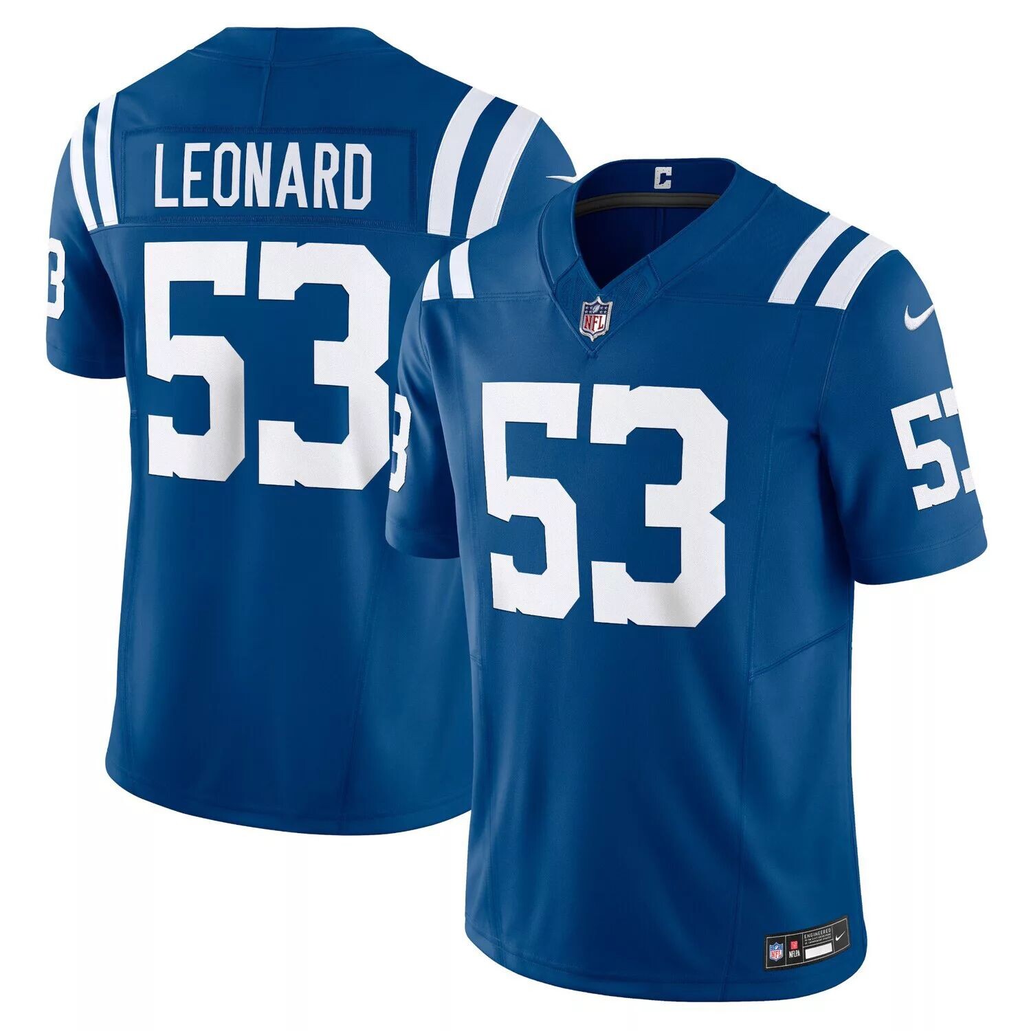 Мужское джерси Shaquille Leonard Royal Indianapolis Colts Vapor FUSE Limited Nike
Мужское джерси Shaquille Leonard Royal Indianapolis Colts Vapor FUSE Limited Nike