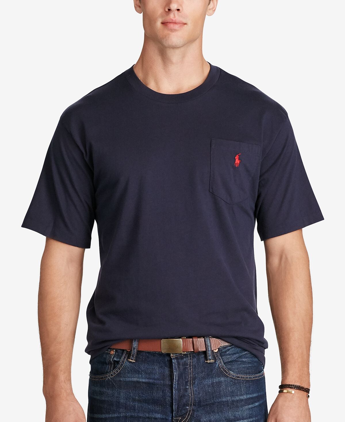 Мужская большая и высокая футболка с круглым вырезом и карманами Polo Ralph Lauren, Серый
Мужская большая и высокая футболка с круглым вырезом и карманами Polo Ralph Lauren, Серый