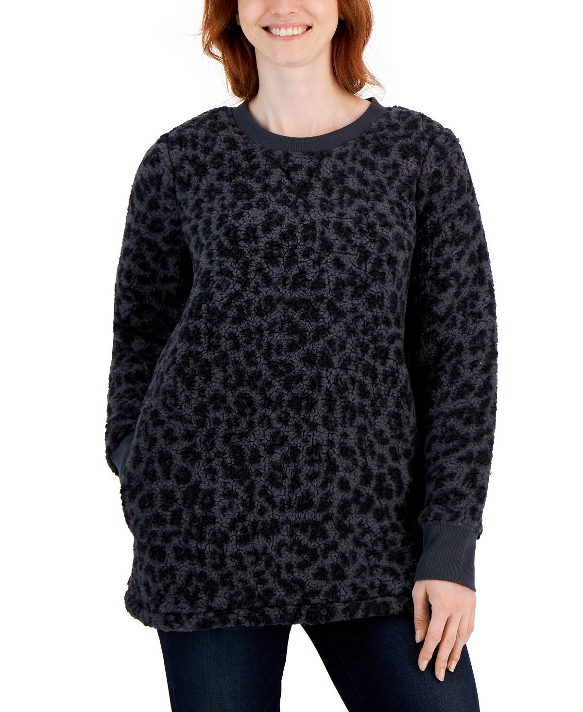 Женская флисовая туника с круглым вырезом и принтом, созданная для macy's Style & Co, мульти
Женская флисовая туника с круглым вырезом и принтом, созданная для macy's Style & Co, мульти