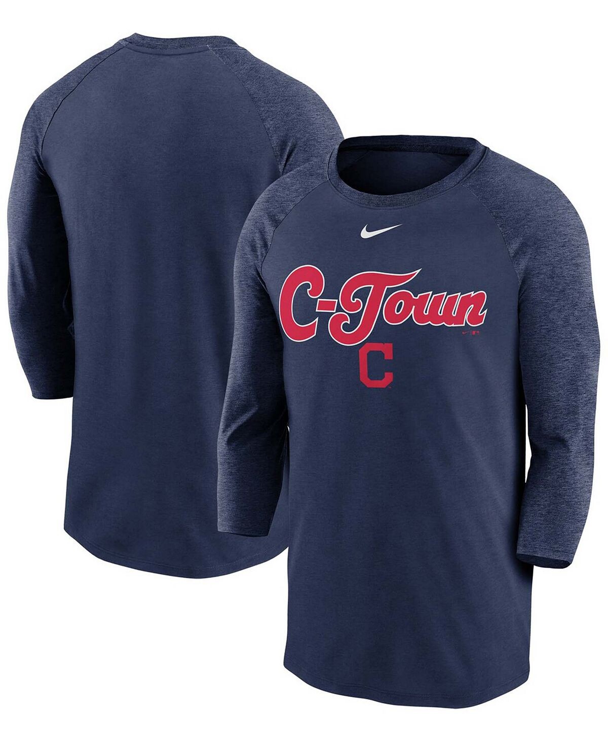 Мужская темно-синяя футболка cleveland indians local phrase tri-blend с рукавом 3/4 реглан Nike, синий
Мужская темно-синяя футболка cleveland indians local phrase tri-blend с рукавом 3/4 реглан Nike, синий