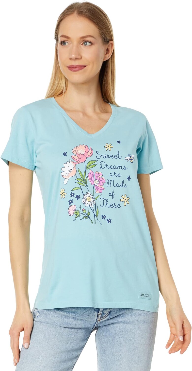 Футболка Crusher-Lite с короткими рукавами Sweet Dreams Wildflowers Life is Good, цвет Beach Blue
Футболка Crusher-Lite с короткими рукавами Sweet Dreams Wildflowers Life is Good, цвет Beach Blue