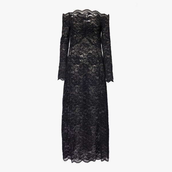 Платье макси robe из эластичного кружева с цветочной вышивкой Rabanne, черный
Платье макси robe из эластичного кружева с цветочной вышивкой Rabanne, черный