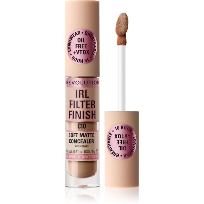 Стойкий консилер Makeup Revolution IRL Filter для идеального покрытия, оттенок C10, 6 г
Стойкий консилер Makeup Revolution IRL Filter для идеального покрытия, оттенок C10, 6 г