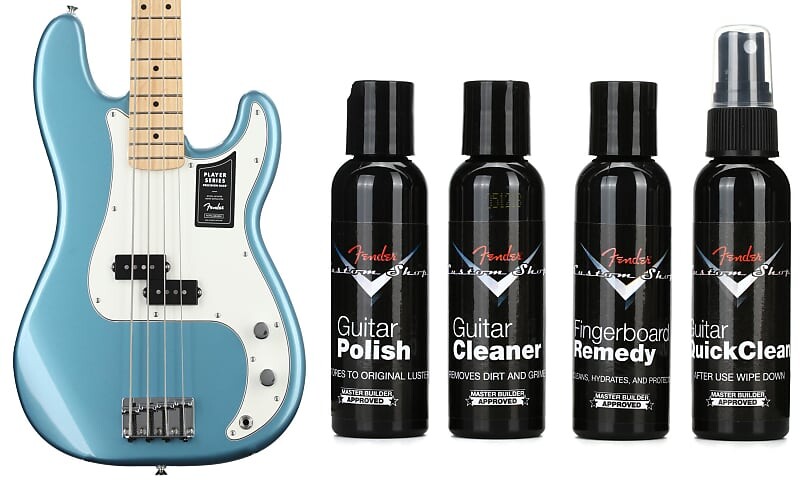 Fender Player Precision Bass - Tidepool с кленовой накладкой на гриф в комплекте с Fender Custom Shop Deluxe Guitar Care System - 4-Pack 0149802513=1 0990539000=1
Fender Player Precision Bass - Tidepool с кленовой накладкой на гриф в комплекте с Fender Custom Shop Deluxe Guitar Care System - 4-Pack 0149802513=1 0990539000=1
