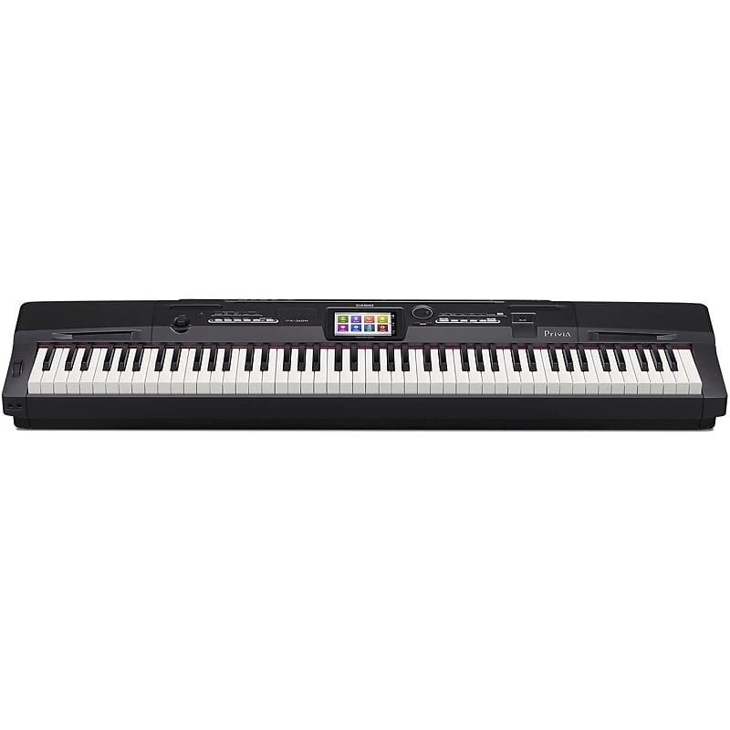 Casio Privia PX-360 88-клавишное цифровое пианино со встроенными динамиками, 5,3-дюймовый сенсорный экран PX-360BK
Casio Privia PX-360 88-клавишное цифровое пианино со встроенными динамиками, 5,3-дюймовый сенсорный экран PX-360BK
