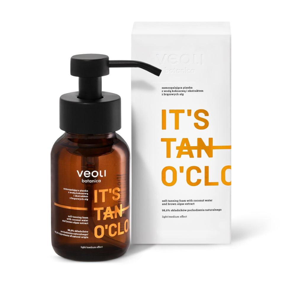 Veoli Botanica It's Tan O'Clock Пенка-автозагар с кокосовой водой и экстрактом бурых водорослей 240мл
Veoli Botanica It's Tan O'Clock Пенка-автозагар с кокосовой водой и экстрактом бурых водорослей 240мл