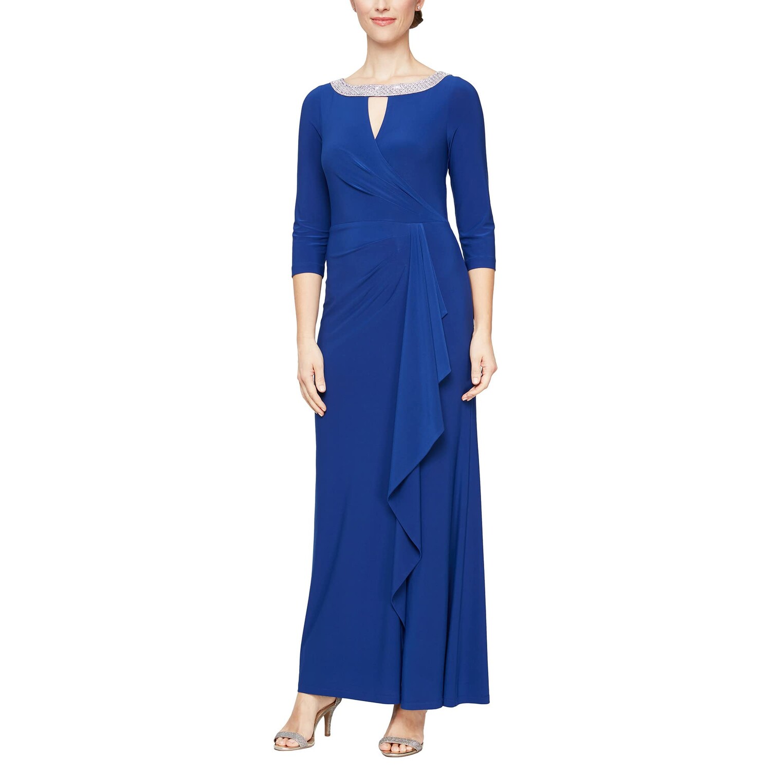 Платье Alex Evenings, Long A-Line Dress w/ Embellished Keyhole Cutout Neckline & Cascade Detail Skirt
Платье Alex Evenings, Long A-Line Dress w/ Embellished Keyhole Cutout Neckline & Cascade Detail Skirt