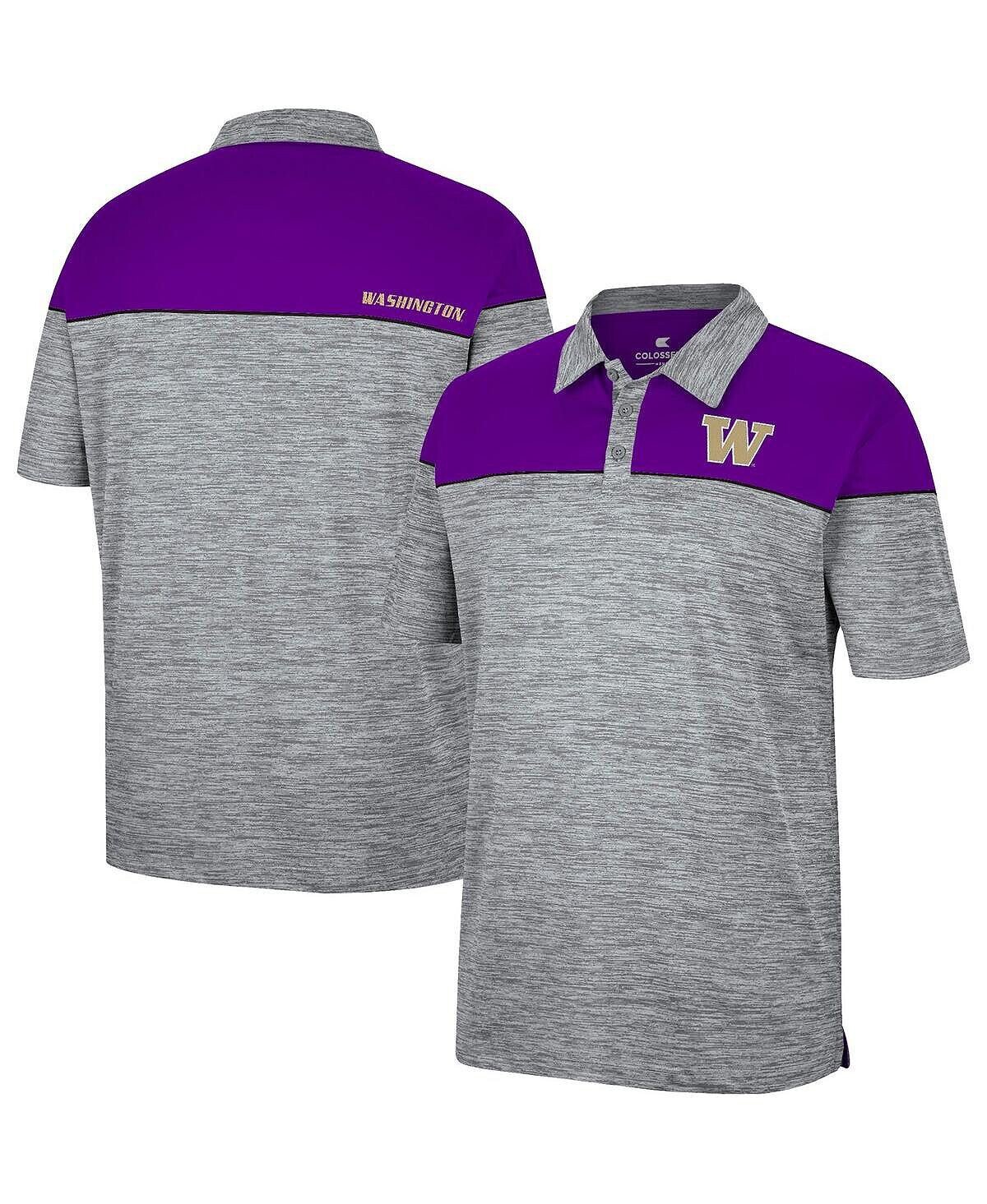 Мужская рубашка поло с меланжевым серым и фиолетовым отливом washington huskies birdie Colosseum, мульти
Мужская рубашка поло с меланжевым серым и фиолетовым отливом washington huskies birdie Colosseum, мульти