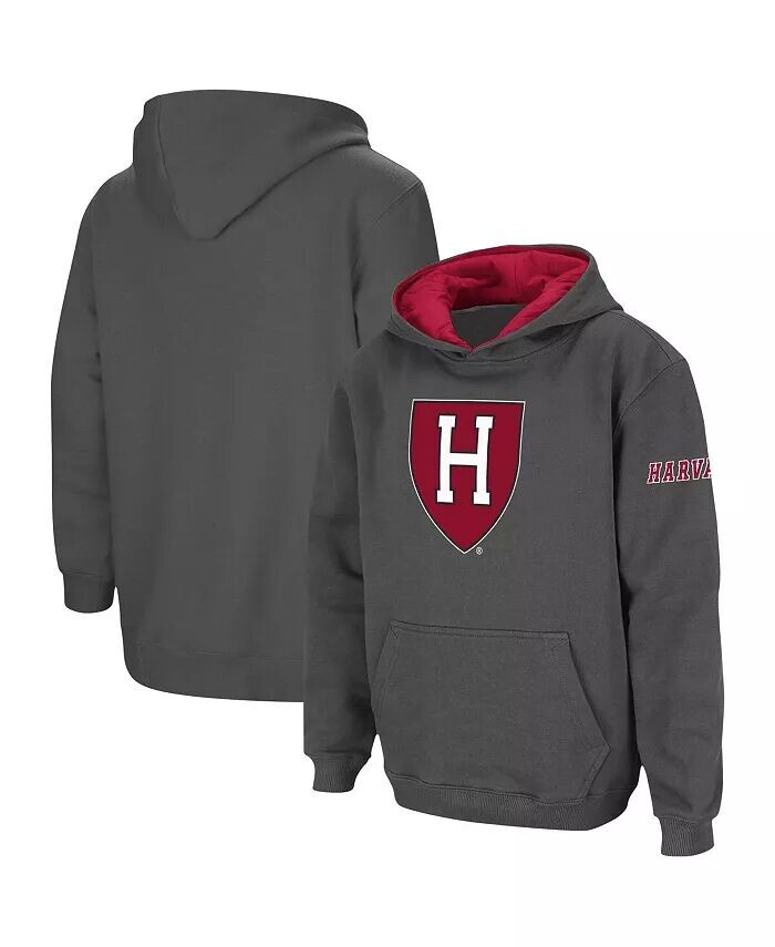 Темно-серый пуловер с большим логотипом Big Boys Harvard Crimson, худи с капюшоном Colosseum, серый
Темно-серый пуловер с большим логотипом Big Boys Harvard Crimson, худи с капюшоном Colosseum, серый