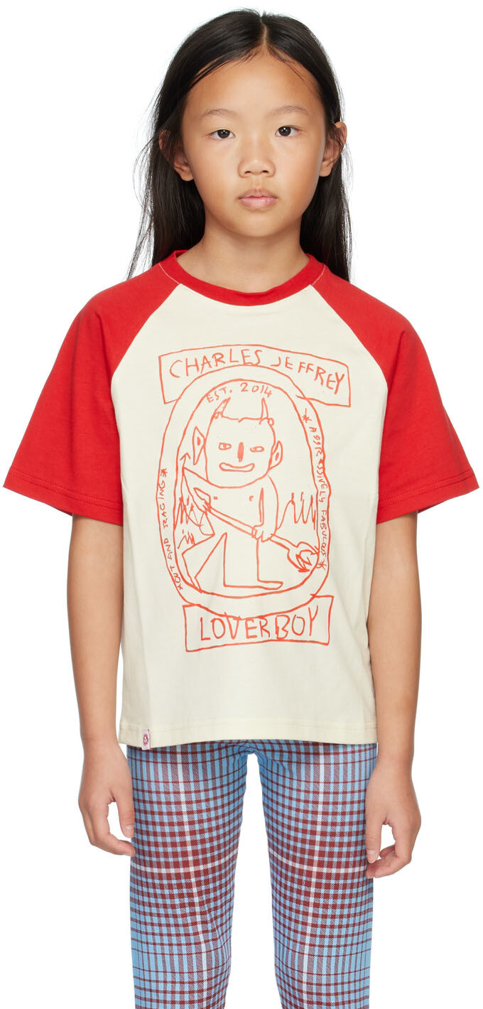 Эксклюзивная детская университетская футболка SSENSE Off-White и Red Charles Jeffrey Loverboy
Эксклюзивная детская университетская футболка SSENSE Off-White и Red Charles Jeffrey Loverboy